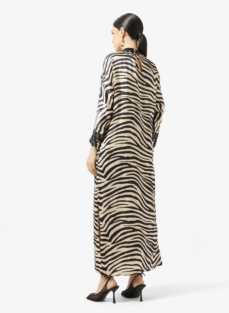 Threadz by Ajooni Printed Maxi Dress - Image 2